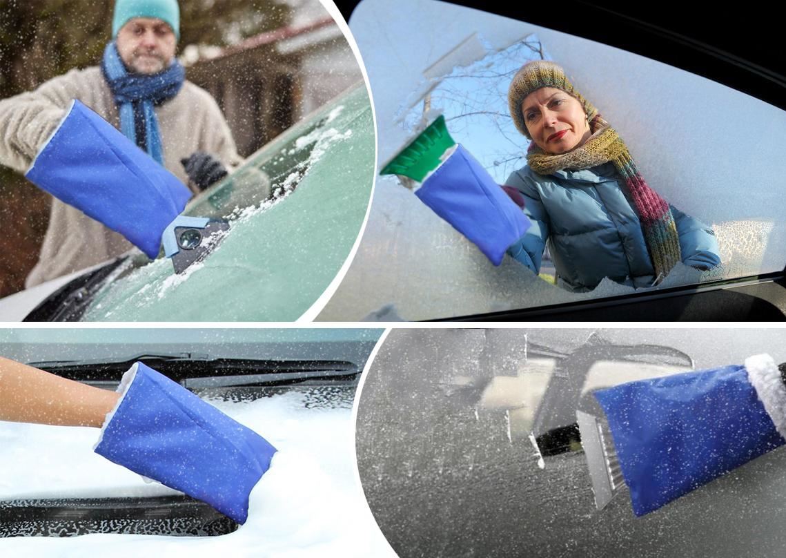 Autoškrabka s teplou rukavicí Autoškrabka s teplou rukavicí