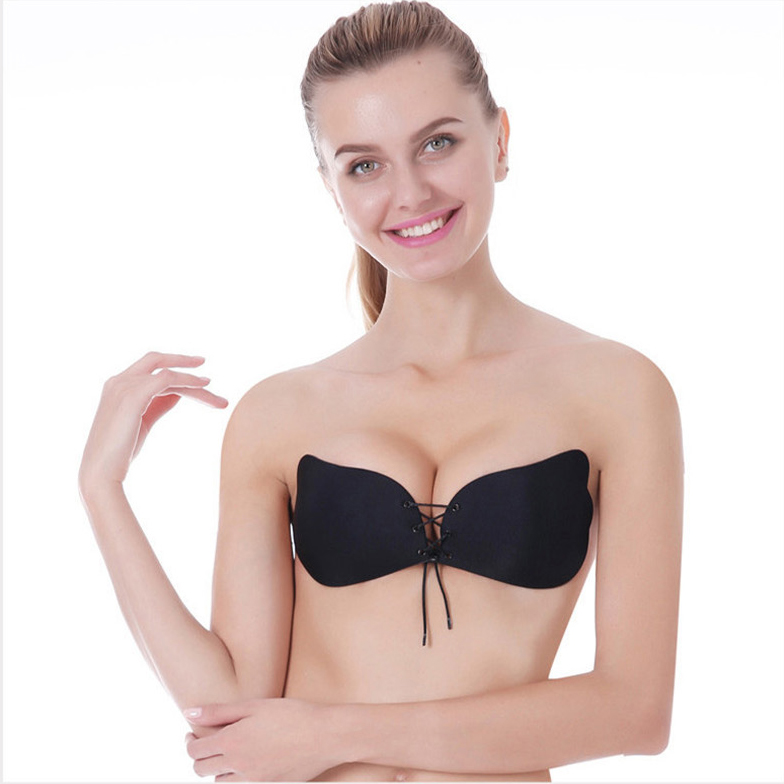 Samodržící push-up podprsenka - Elegant Černá Samodržící push-up podprsenka - Elegant Černá
